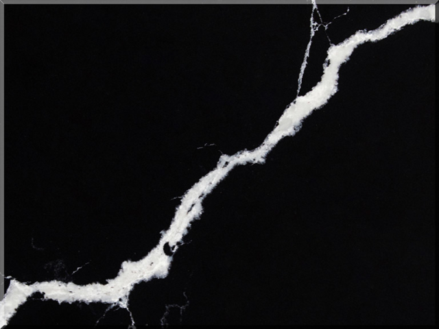 Цветовая палитра кварцевый камень Vicostone Nero Marquina BQ8740